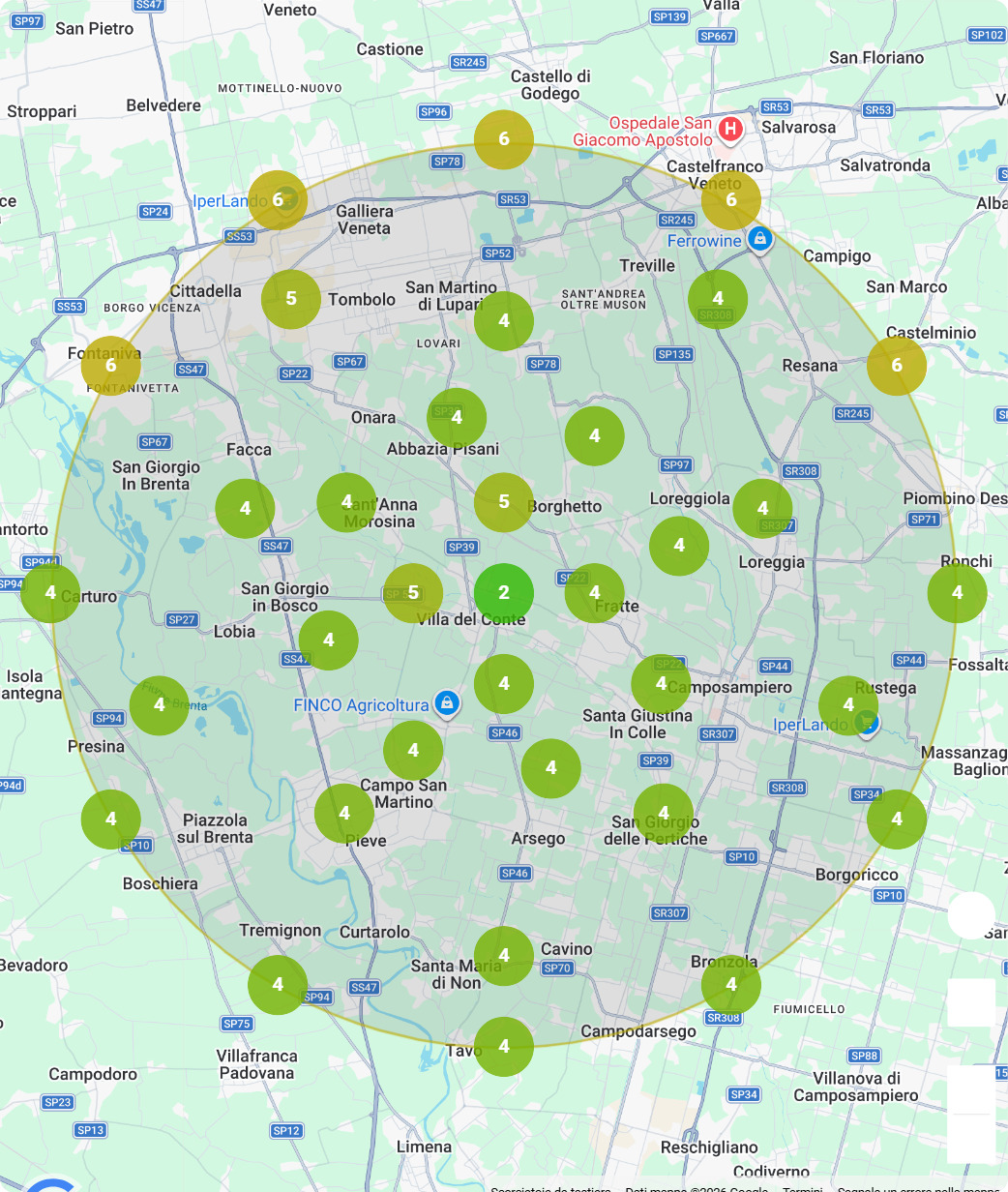Traffico organico dopo la campagna SEO — Officina Padova